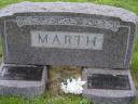 Frank and Mathilde Marth Tombstone